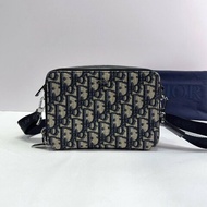 DIOR Oblique雙層拉鏈老花相機包