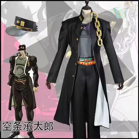 Kujo Jotaro Cosplay Costume Halloween Party Roleplay Uniform Full Set Female Women Men