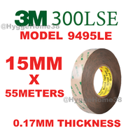 3M Thin Double Sided Tape 300LSE Transparent Adhesive PET 9495LE Low Surface Energy Acrylic Adhesive