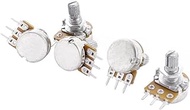 uxcell Top Adjustment Split Knurled Shaft Potentiometer Pot B50K 50K Ohm 5pcs