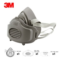 [Malaysia Stock] 3M 3200 3 in 1 Gas Masks 20pcs 3701CN Filter Cotton Half Face Dust-proof Masks Anti