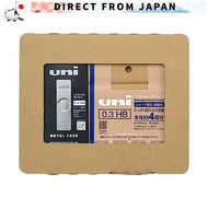 Direct from Japan Mitsubishi Pencil Sharpie Leads Uni Metal Case + Refill Set 0.3mm HB H.ULSM03TK4HB
