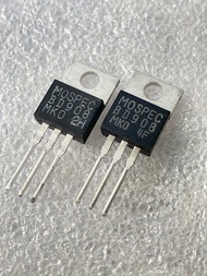 (แพ็ค1ตัว) BD908 T0-220 15A 60V Transistor PNP แบรนด์ MOSPEC bd908 BD 908 ทรานซิสเตอร์ TO220 15A60V 