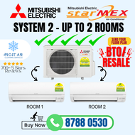 Mitsubishi Starmex R32 System 2 Aircon (5 Ticks)