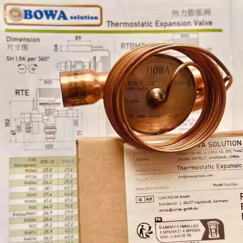 7~10HP R404a/507 mechanic throttle valves matching 4TES-9Y or equivalent compressors can achieve -30