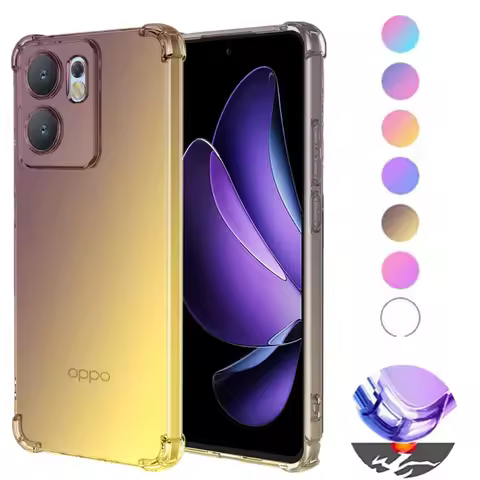 Gradient Airbag TPU Case for OPPO Reno 14 Pro 14F 13F 13FS 5G Reno14 Reno13 F FS Protective Shockpro