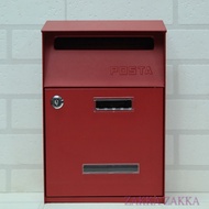 Wrought Iron Mailbox Gran Red Supermarket Pick-Up Shopee Limited To 2 Pieces Double-Drop Mail Port D