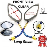 RUSI Korak 110 / Clear Side Mirror Motorcycle Carbon Long Steam Accessories / COD
