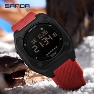 SANDA 6303 multifunctional sports electronic watch 5ATM waterproof student men watch -27
