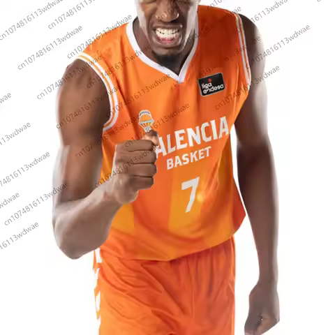 Spain Basketball League Jersey Men Sports Vest Valencia Basket Jersey Kit Jaime Pradilla 4 Basketbal