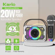 【COD】V9 Karaoke Set with Mic Wireless Bluetooth Speaker Mini Portable Microphone Home Karaoke Home Party KTV Karaoke