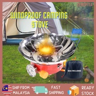 Mini Picnic Windproof Portable with Adjustable Cover Butane Gas Camping Set Butane Gas Camping Stove