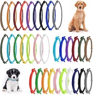 Pack of 32 Puppy ID Collars, Soft Adjustable Puppy Collars Collars for Newborns Kittens Puppy Identi