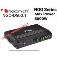 NAKAMICHI NGO SERIES NGO-D500.1 CLASS-D MONO BLOCK POWER AMPLIFIER - Max Power 3000W