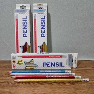 1 Box Contains 12 Pcs 2B Squeezy Sparkling Pencils PK2B-SQ312