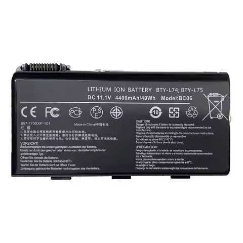 High-quality BTY-L74 BTY-L75 49Wh 11.1V Laptop Battery for MSI MS-1682 A5000 A6000 A6200 A6203 A7005