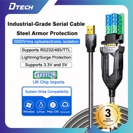 Dtech USB to RS232 485 TTL Serial Adapter Cable Converter Armor Serial Cable Reliable Communication 