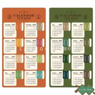 Sanmujia 2025 Desk Calendar Notebook Everything More 2024 Month Index Sticker Can Paste Bookmark Han