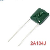 [combo of 100] Capacitor 2A104J 2A 104 0.1uf 100v