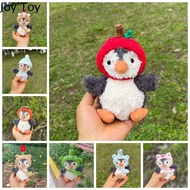 JOY TOY Hand Crocheted Jellycat Peanut Penguin Headgear Plush Cute Peanut Penguin Headband Hat Photo