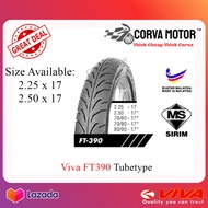 Corva Motor Tayar Viva Tube-Type Tyre Ft390 (Bunga Tajam) Tayar Motosikal Tiub Viva 2.25 X 17 2.50 X