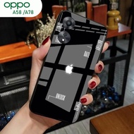 [A20] Oppo A58 Case A78/ - Oppo A58 Glitter Glass Softcase A78/ Oppo A58 Mobile Phone Case A78/ - Op