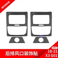 Suitable for BMW 18-21 New X3 G01 Interior Modification Steering Wheel Button Frame Carbon Fiber Dec