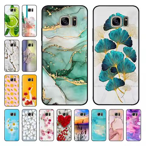 For Samsung Galaxy S7 Edge Case Black TPU Soft Lovely Silicone Cover For Samsung Galaxy S7 Edge S6 S