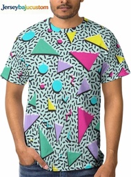 Men's 80s 90s T Shirt Disco Costume 80s 90s Party Outfit
