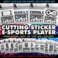 ESPORTS Player Logo Game Online Console Cutting Sticker Gamer