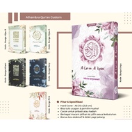Custom Quran Cover Custom Flower Name Quran Medium Size A5 HC Al Hambra