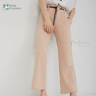 Celana Scuba Kulot Cutbray High Waist Office Pants Import | Celana Premium Scuba Kulot Import Free B