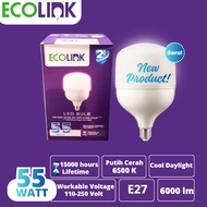 Ecolink 55 Watt Led Capsule Lamp E27 Fitting 6000 Lumen Cool White Original Super Bright WhiteDAY Li