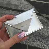 Korean Niche Colorful Fennec Patent Leather Classic Triangle Wallet