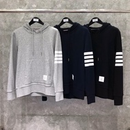 1B6E thombrowne Hooded Sweatshirt Men Classic Loose Pullover Couple Hoodie Sports Long Sleeve