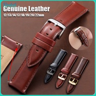 Vintage Cowhide Watch Strap 12mm 13mm 14mm 17mm 18mm 19mm 20mm 22mm Genuine Leather Quick Release Wa