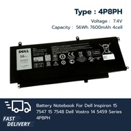 Notebook Battery 4P8PH for Dell Inspiron 15 7547 15 7548 Vostro 14 5459 Original Grade  1 Year