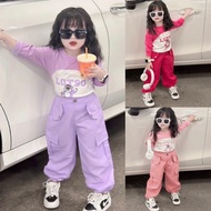 Hip hop long-sleeved box bag set for girls 10-30kg BD0001
