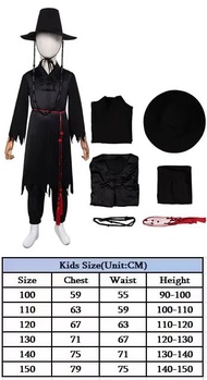 Kids Boys Kpop Demon Hunters Jinu Cosplay Roleplay Costume Saja Boys Coat Hat for Chidlren Fantasy D