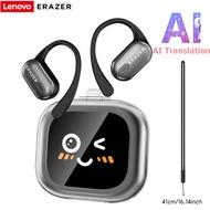 Lenovo ERAZER หูฟังเอียร์หน้าจอสัมผัส XF38หูฟังบลูทูธหูฟังเอียร์โฟนแบบเปิดหูแปล134ภาษากันน้ำพร้อมไมโ