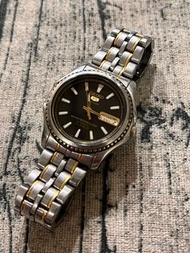 【現貨】Seiko superior 5號小獅子 機械錶 太陽圈黑面