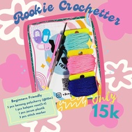 Beginner Knitting Package+Polycherry/Polyester Yarn - Crochet Starter Kit
