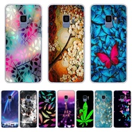 A28-Painting Color theme soft CPU Silicone Printing Anti-fall Back CoverIphone For Samsung Galaxy a6 2018/a8 2018/a8 2018 plus/j6 2018/s9