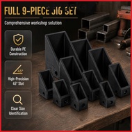 KANGNKA Mark Template, Multi Size Angle Mark Angle Jig, Easy Align Solid Build Square Tube Profile C