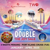 [Resorts World Cruises] [2nd Anniversary Double Joy Sale - 2nd person 50% off + 3rd / 4th at $200] 3 Nights Penang - Port Klang Cruise (Tue) on Genting Dream (Jan-Apr 2025 Sailing)