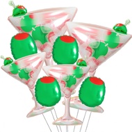 8Pcs Belon Martini/Hiasan Hari Lahir untuk Orang Dewasa/Hiasan Pesta Tema Sex City/Belon Pesta Tini 