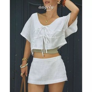 [Peinn] Wide Linen OuterJacket Augety Studio Irovy Cardigan