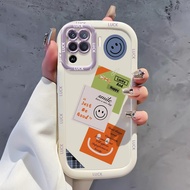 Case For OPPO A94 Reno 5F Reno5 F 5 Lite F19 Pro Phone Smile Color Silicone Shockproof