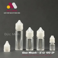 Plastic Tattoo Ink Bottle (SET of 5) - Plastic Bottle 5ml-10ml-15ml-30ml