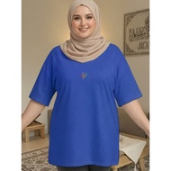 2R267 T Shirt Baju Perempuan Style Tshirt Woman XL-5XL   Murah Plus Size Wanita Korean Style Clothes